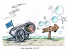 Cartoon: Weiche Vergeltung (small) by mandzel tagged russland,merkel,sanktionen,seifenblasen