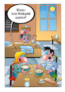 Cartoon: Milchkaffee (small) by stefanbayer tagged milchkaffee,kaffee,cappuccino,latte,latteart,milchschaum,cafe,gastronomie,freizeit,ernährung,trinkgeld,geiz,stefanbayer,bay