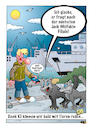 Cartoon: Mit Tieren reden (small) by stefanbayer tagged tiere,wolf,wölfe,hamburg,sprechen,reden,jackwolfskin,ki,ai,künstlicheintelligenz,smartphone,stefanbayer,technik,digital,kommunikation