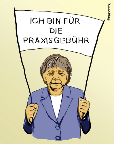 Cartoon: Wahlkampfhilfe aus Berlin (medium) by bratenschick tagged praxisgebühr