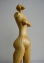 Cartoon: nude (small) by cemkoc tagged nude,woman,wood,statuette