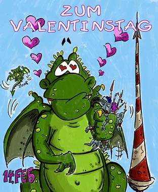 Cartoon: Nur für Dich (medium) by Grayman tagged 14,feb,valentinstag