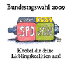 Cartoon: Lieblingskoalition (small) by Andreas Pfeifle tagged bundestagswahl,wahl,2009,koalition