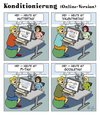 Cartoon: Online-Konditionierung (small) by Andreas Pfeifle tagged google muttertag valentinstag pi tag konditionierung