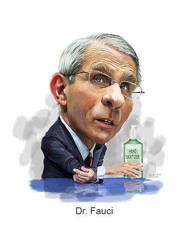 Cartoon: Dr Fauci (medium) by rocksaw tagged dr,fauci