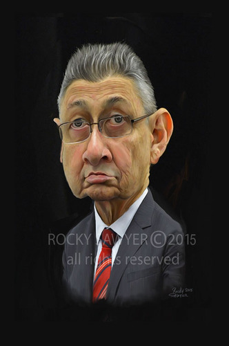 Cartoon: Sheldon Silver (medium) by rocksaw tagged caricature,sheldon,silver