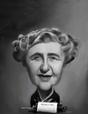 Cartoon: Agatha Christie (small) by rocksaw tagged agatha,christie