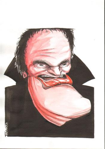 Cartoon: Tarantino (medium) by Tchavdar tagged tarantino