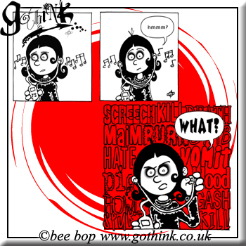 Cartoon: Gothink Gallery One (medium) by gothink tagged comic,criminals,evolution,noodles,goth,punk,rock,cyberpunk,steampunk,music,bands,animated,animation,cartoon,comix,underground,alternative,art,space