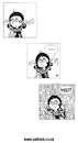 Cartoon: Donna Chaotic - What? (small) by gothink tagged punk,goth,emp,teen,girl,heavy,metal,rock,music,earphone,headphone