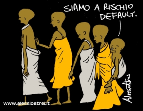 Cartoon: Default risk (medium) by Atride tagged somalia,carestia,hungersnot,drought,famine,africa