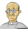 Cartoon: Francesco I (small) by Atride tagged pope,papa,papst,francesco,franciskus,francisco,francis