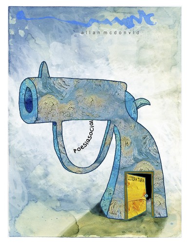 Cartoon: poesia social (medium) by allan mcdonald tagged literatura