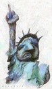 Cartoon: libertad USA (small) by allan mcdonald tagged ley arizona