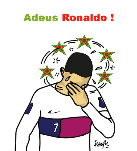 Cartoon: Adeus Ronaldo (medium) by ismail dogan tagged world,cup,2022