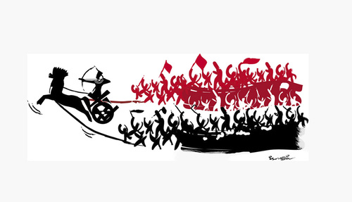 Cartoon: Egypt revolt !. (medium) by ismail dogan tagged egypt