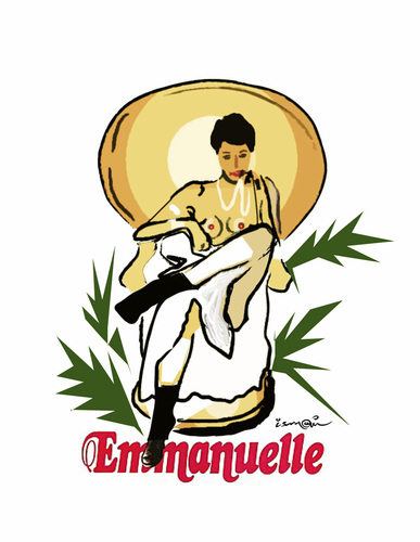 Cartoon: Emmanuelle..R.I.P (medium) by ismail dogan tagged emmanuelle