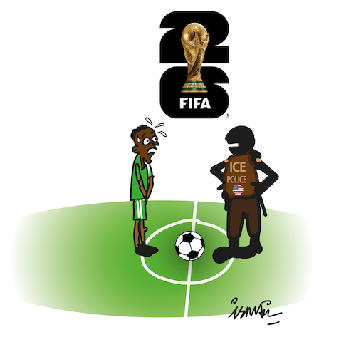Cartoon: FIFA World Cup 2026 (medium) by ismail dogan tagged fifa,world,cup,2026