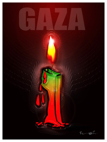 Cartoon: GAZA REMEMBERS !.. (medium) by ismail dogan tagged gaza,remembers