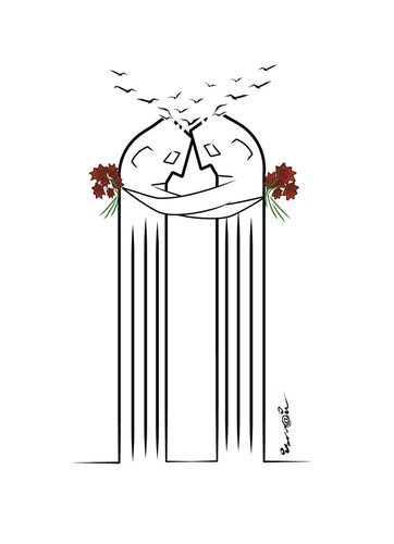 Cartoon: In Memory of the Septembre 11 (medium) by ismail dogan tagged 11,september