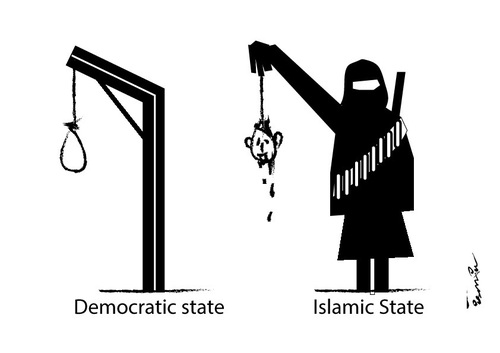 Cartoon: Islamic State ! (medium) by ismail dogan tagged islamic,state