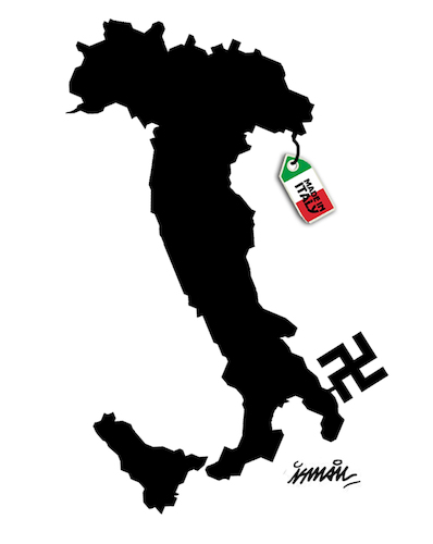 Cartoon: italian boot (medium) by ismail dogan tagged italian,elections