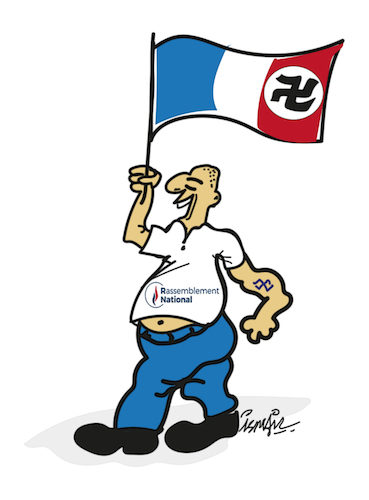 Cartoon: Legislative elections in France (medium) by ismail dogan tagged france,2024