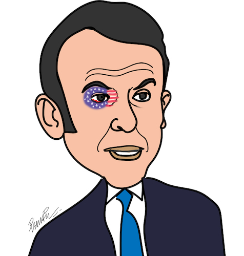 Cartoon: Macron s eye (medium) by ismail dogan tagged macron