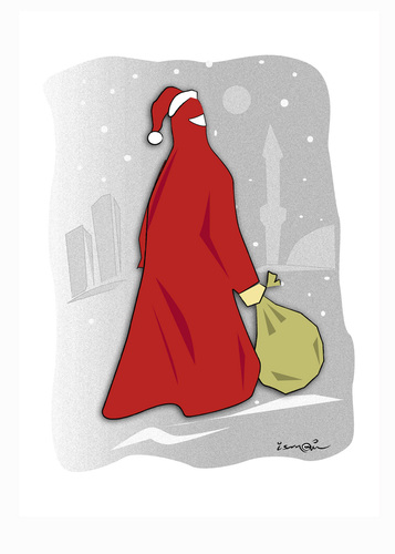 Cartoon: mother claus !.. (medium) by ismail dogan tagged christmas