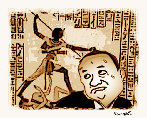Cartoon: MOUBARAK !.. (medium) by ismail dogan tagged egypt