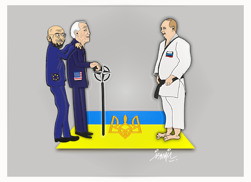 Cartoon: Ne waza (medium) by ismail dogan tagged ukraine