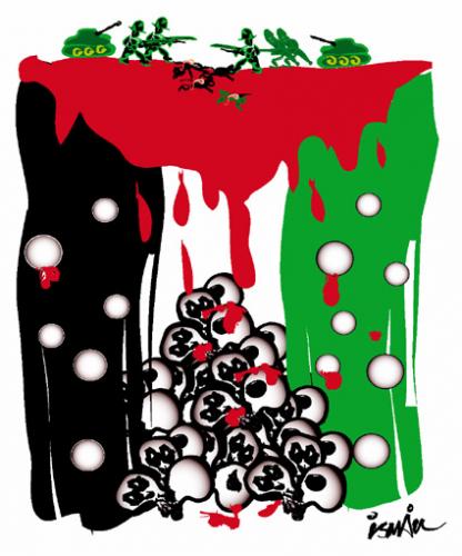 Cartoon: PALESTINE (medium) by ismail dogan tagged palestine