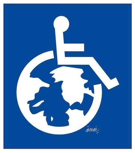 Cartoon: People with Disabilities (medium) by ismail dogan tagged disabilities