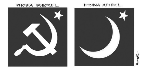 Cartoon: PHOBIA !... (medium) by ismail dogan tagged phobie