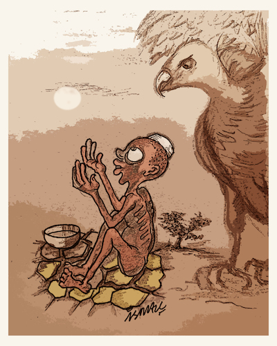 Cartoon: Pray (medium) by ismail dogan tagged pray