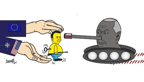 Cartoon: Support  Ukraine. (medium) by ismail dogan tagged ukraine