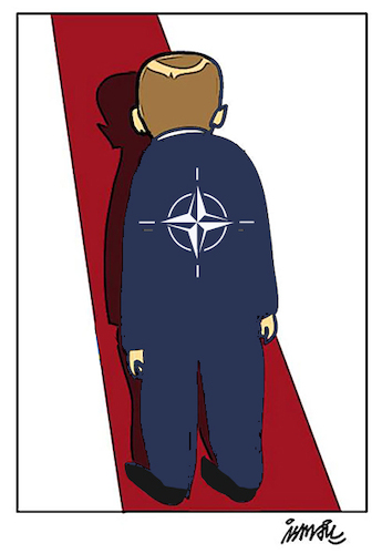 Cartoon: The target (medium) by ismail dogan tagged nato,summit,ankara