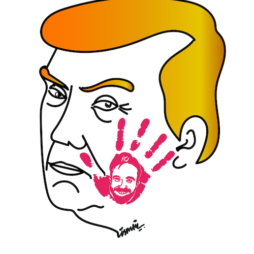 Cartoon: Zohran Mamdani (medium) by ismail dogan tagged zohran,mamdani