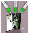 Cartoon: Entrance 2021 (small) by ismail dogan tagged 2021