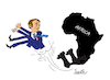 Cartoon: Franco-African relationship (small) by ismail dogan tagged africa,france