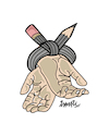 Cartoon: freedom of expression (small) by ismail dogan tagged freedom,of,expression