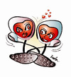 Cartoon: LOVE.COM (small) by ismail dogan tagged love,com
