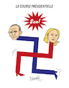 Cartoon: Presidential race (small) by ismail dogan tagged zemmour,le,pen