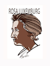 Cartoon: Rosa Luxemburg (small) by ismail dogan tagged rosa,luxemburg