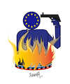 Cartoon: Russian gas EU sanction (small) by ismail dogan tagged russian,gas