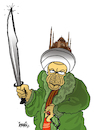 Cartoon: The Conqueror of Hagia Sophia (small) by ismail dogan tagged saint,sophie
