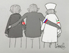 Cartoon: Trilateral Summit (small) by ismail dogan tagged trilateral,summit