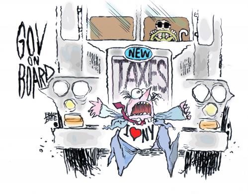 Cartoon: 80 new taxes (medium) by barbeefish tagged new,york