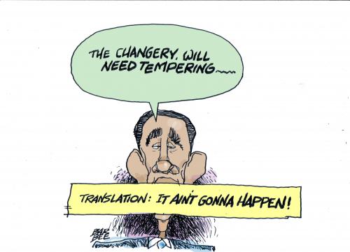 Cartoon: expectations (medium) by barbeefish tagged obama
