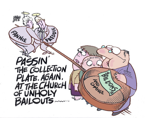 Cartoon: give (medium) by barbeefish tagged bailouts